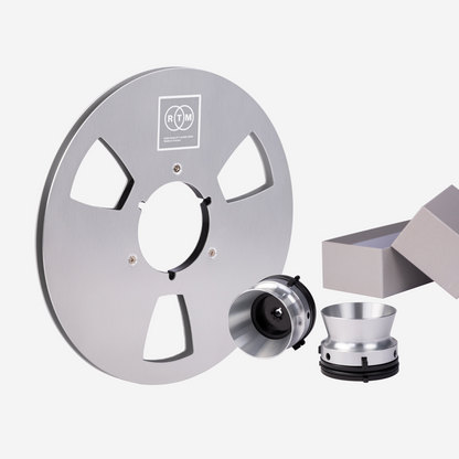 Silver kit : Silver 1/4'' reel + silver NAB adapters